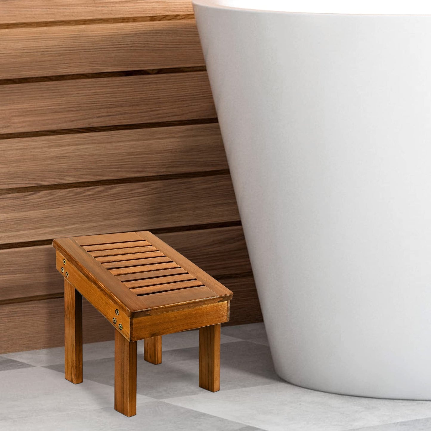 Utoplike Teak Shaving Stool