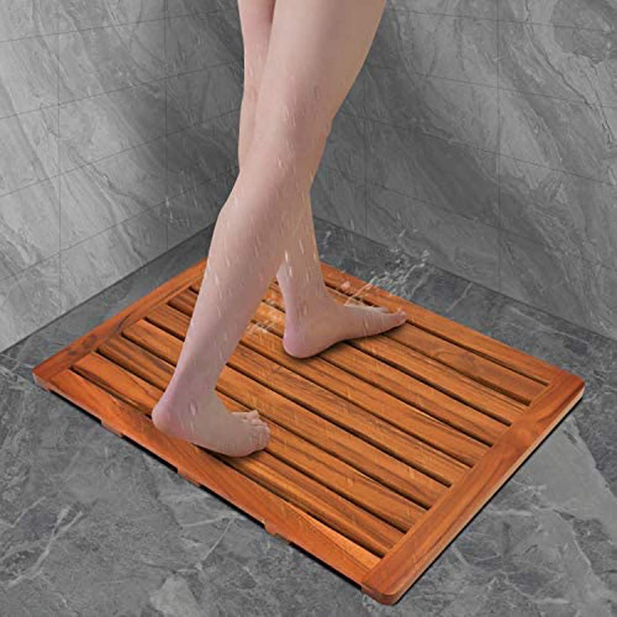 Utoplike Teak Bath Mat