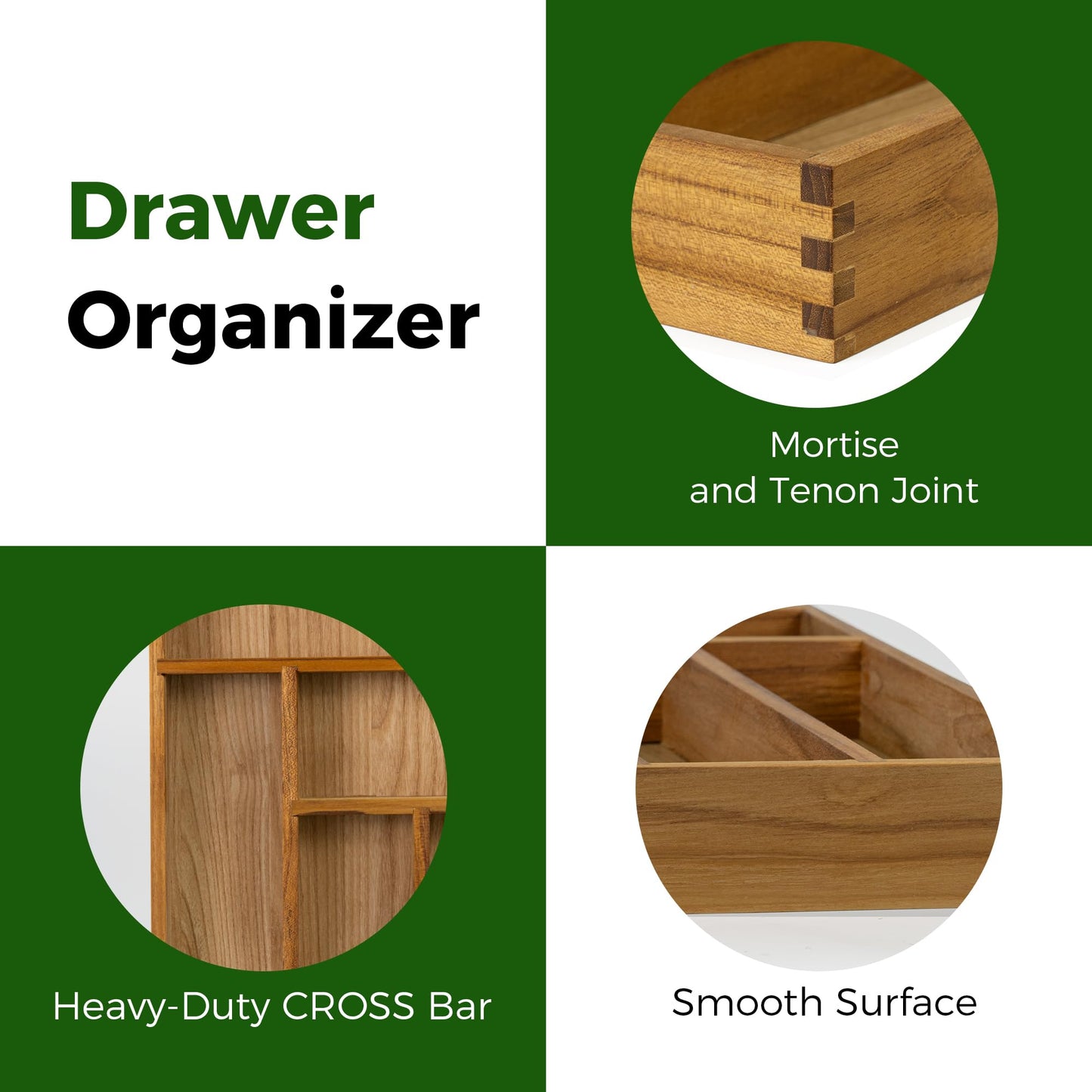 Utoplike Teak Cutlery Tray