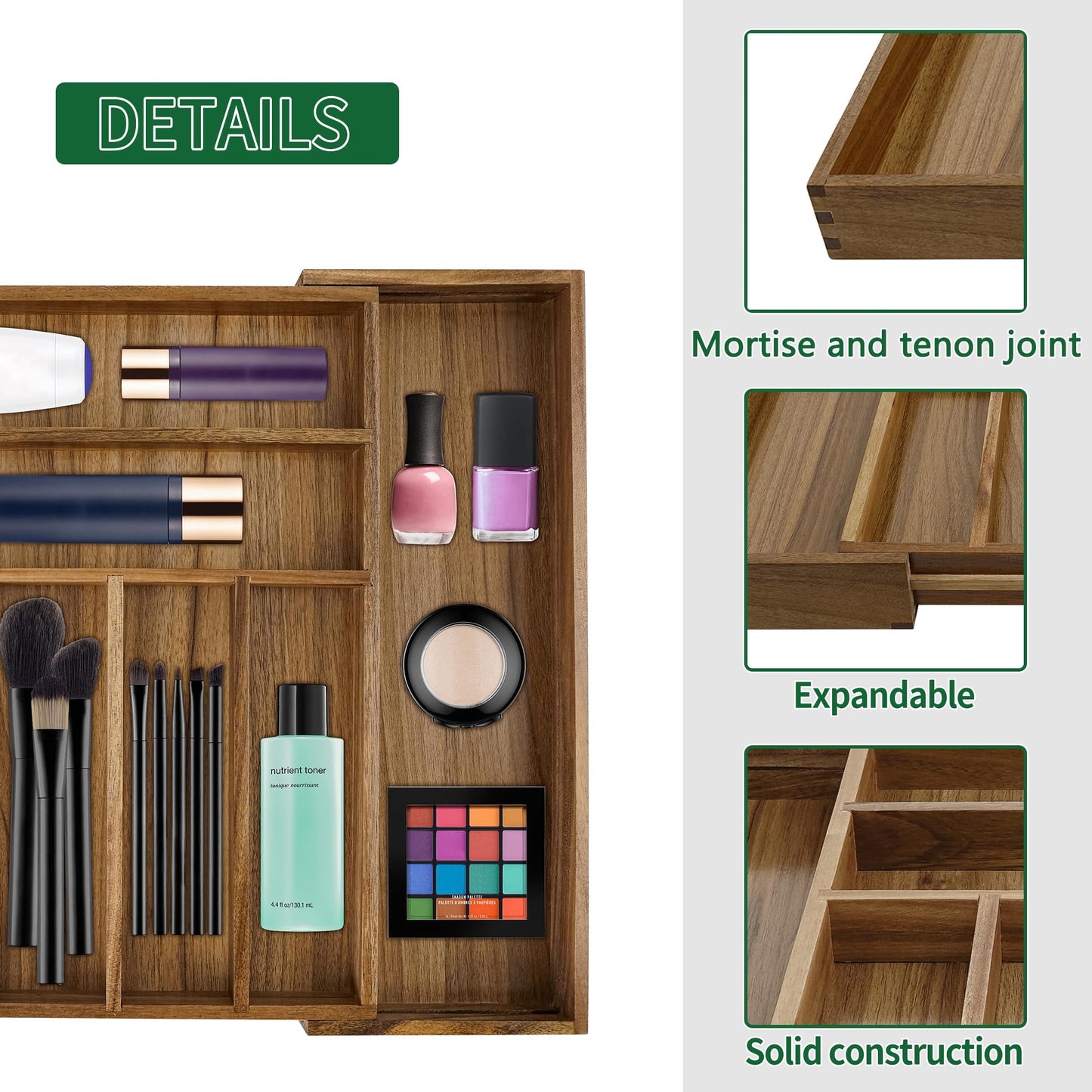 Utoplike Acacia Cutlery Tray New