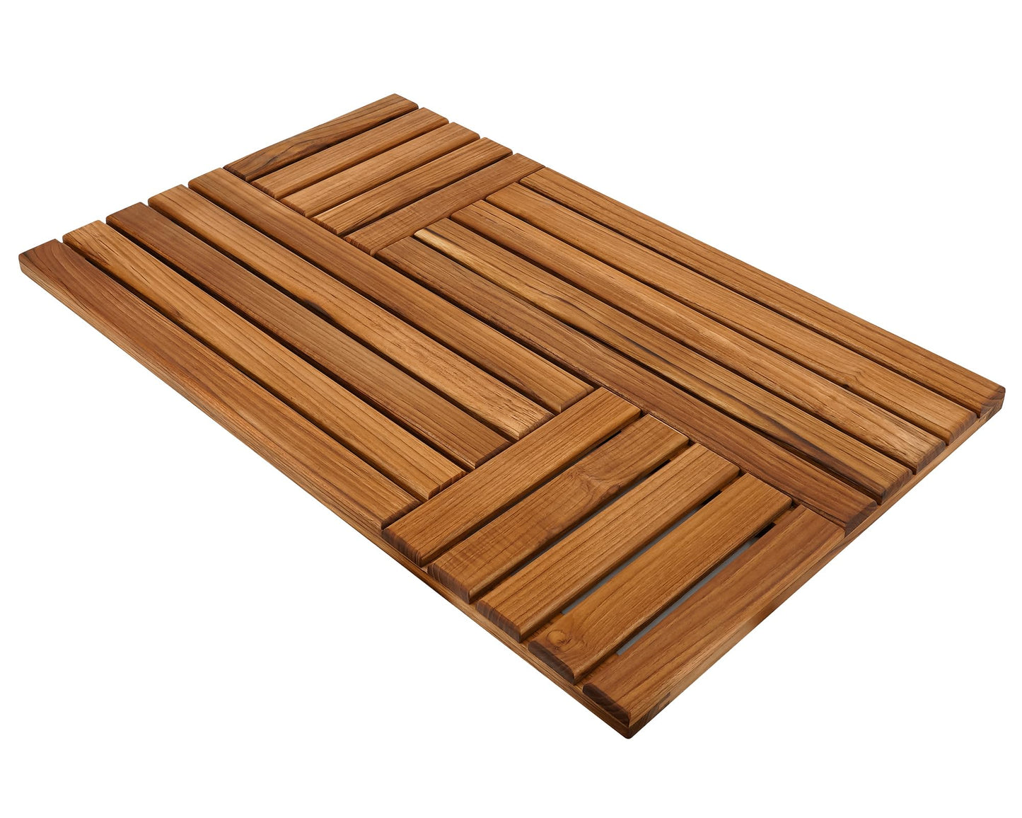 Utoplike Teak Bath Mat Cross