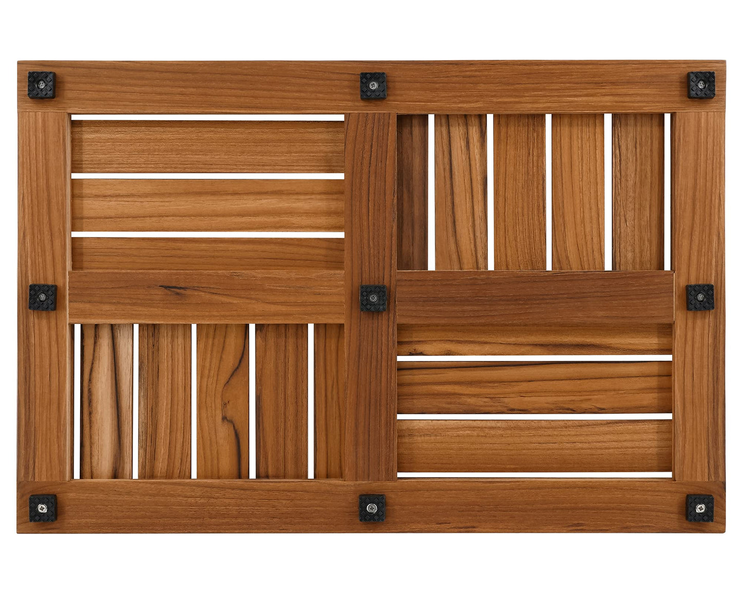 Utoplike Teak Bath Mat Cross