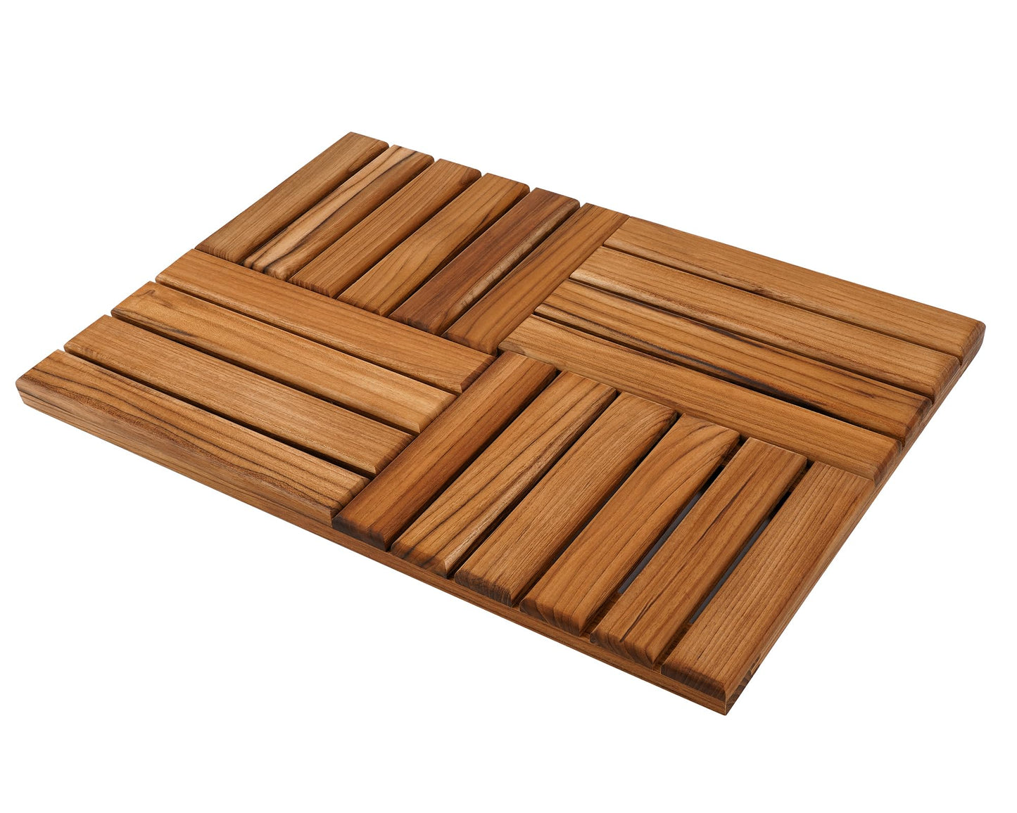 Utoplike Teak Bath Mat Cross
