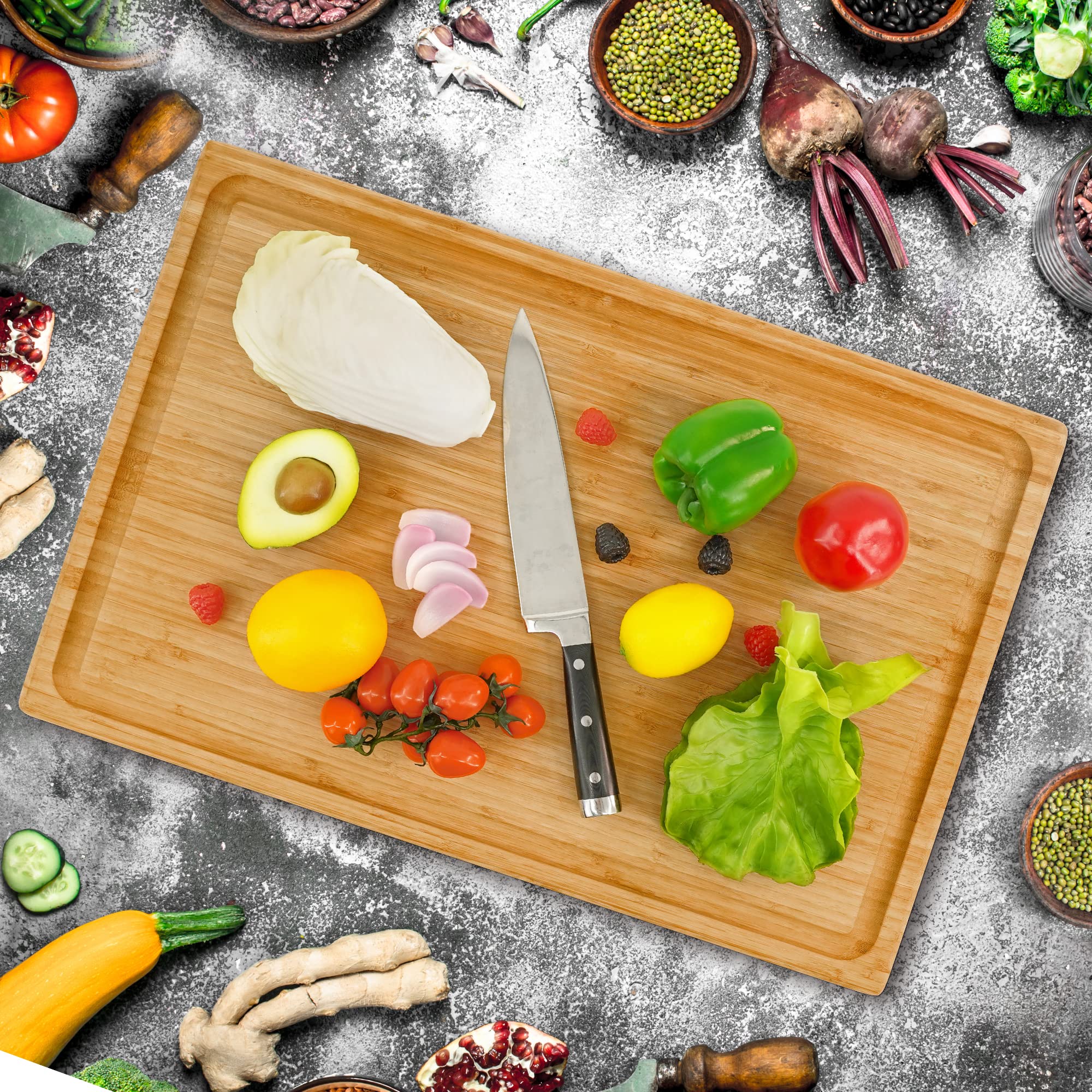 Utoplike Bamboo Cutting Board